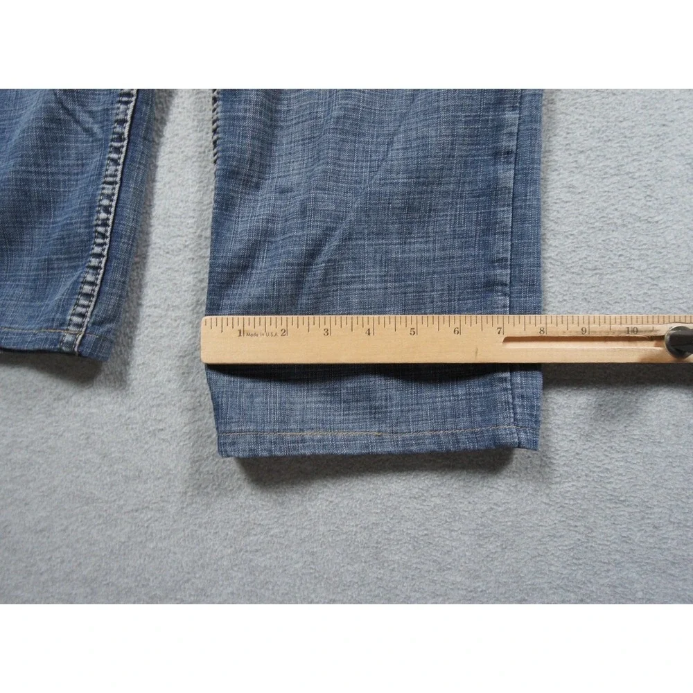 Armani Jeans Mens 36 Blue Denim Pants Straight Leg Italy‎ Luxury Casual 35x27